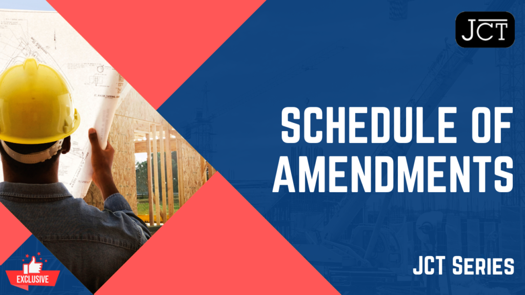 Schedule of Amendments