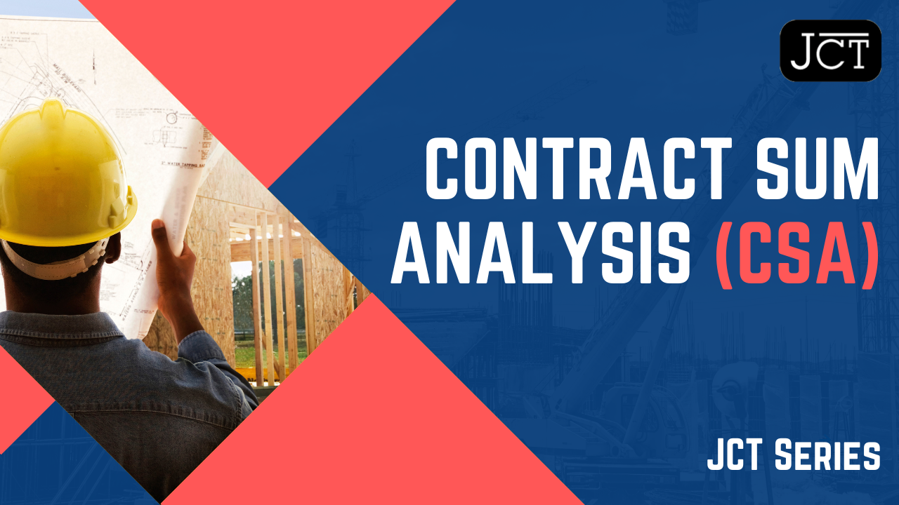 Contract Sum Analysis (CSA)